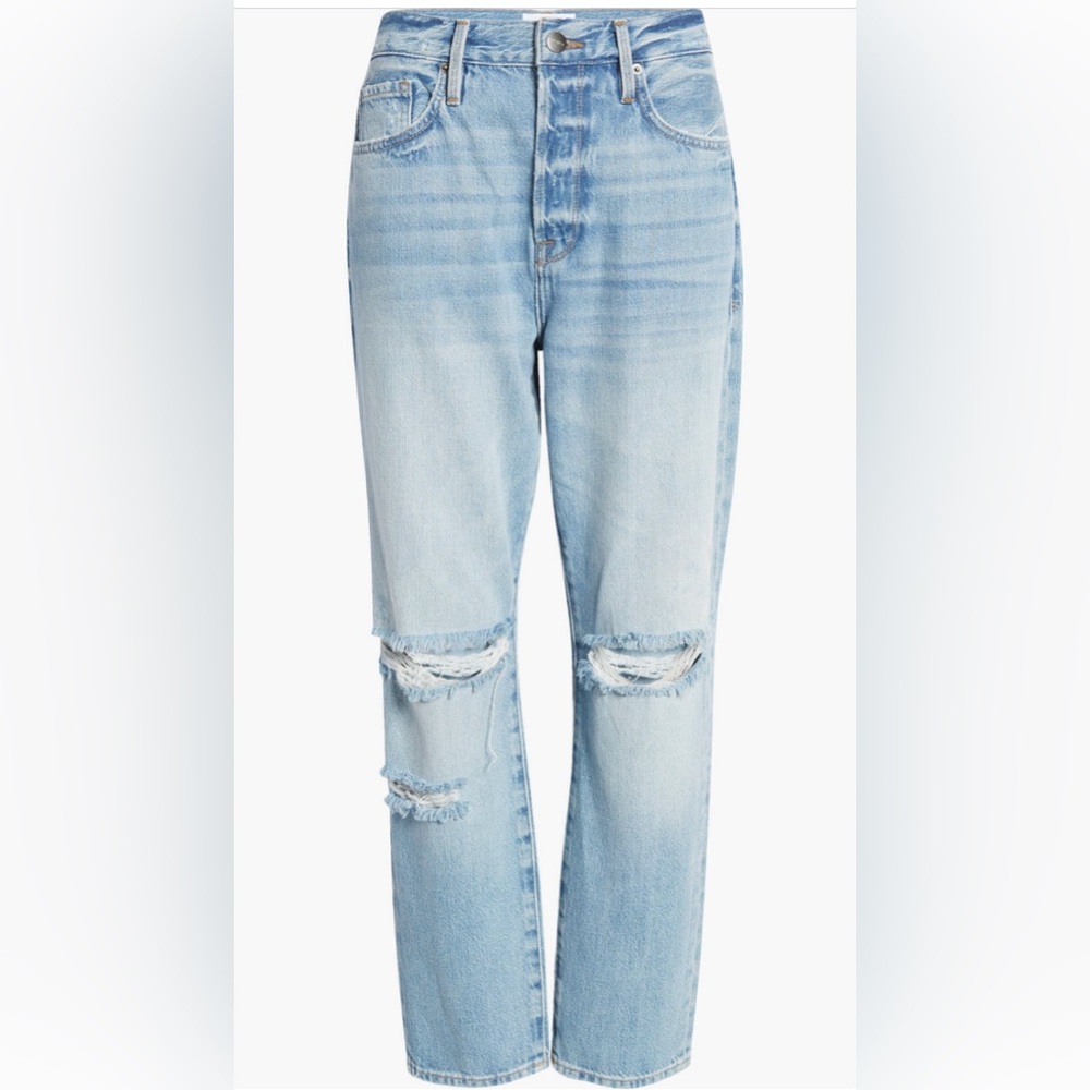 Frame Le Original High Rise Straight Fit Jeans In Natoma Grind Size 31 New